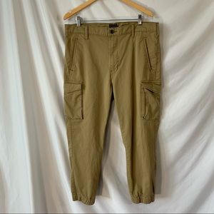 Levi Strauss Cargo Khaki Pants With Elastic Ankle